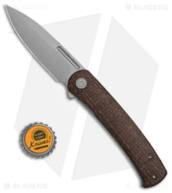 CIVIVI Cetos Frame Lock Knife Coarse Brown Micarta (3.48" BB) C21025B-1 -Civivi Knives Store Civivi Cetos FL Knife Coarse Brown Micarta 3in BB BHQ 145885 td size
