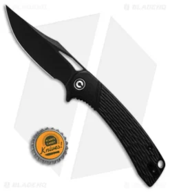 CIVIVI Dogma Liner Lock Knife Black G-10 (3.5" Black Stonewash) -Civivi Knives Store Civivi Dogma LL Knife Black G10 3in Black Stonewash BHQ 139461 td size