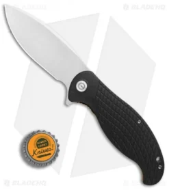 CIVIVI Naja Flipper Liner Lock Knife Black G-10 (3.75" Satin) C802C -Civivi Knives Store Civivi Naja Black G10 Satin BHQ 87969 er bottlecap