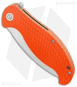CIVIVI Naja Flipper Liner Lock Knife Orange G-10 (3.75" Satin) C802A 6 CIVIVI Naja Flipper Liner Lock Knife Orange G-10 (3.75" Satin) C802A -Civivi Knives Store Civivi Naja Orange G10 Satin BHQ 87967 er spine