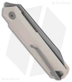 CIVIVI Ostap Hel Ki-V Plus Liner Lock Knife Ivory G-10 (2.5" BB) C20005B-2 -Civivi Knives Store Civivi Ostap Hel Ki V Plus LLK Ivory G10 2in BB BHQ 151747 td side