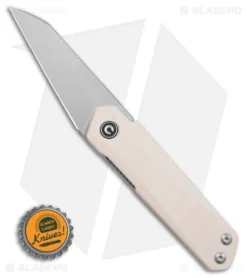 CIVIVI Ostap Hel Ki-V Plus Liner Lock Knife Ivory G-10 (2.5" BB) C20005B-2 -Civivi Knives Store Civivi Ostap Hel Ki V Plus LLK Ivory G10 2in BB BHQ 151747 td size