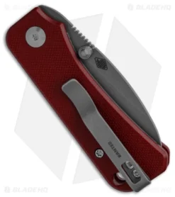 CIVIVI Baby Banter Liner Lock Knife Burgundy G-10 (2.4â Stonewash) -Civivi Knives Store Civivi Peterson Baby Banter LL Knife Burgundy G 10 2in 4cm Stonewash BHQ 138577 td side