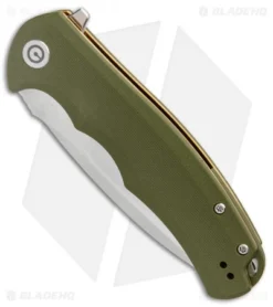 CIVIVI Praxis Flipper Liner Lock Knife OD Green G-10 (3.75" Satin) C803A 6 CIVIVI Praxis Flipper Liner Lock Knife OD Green G-10 (3.75" Satin) C803A -Civivi Knives Store Civivi Praxis OD Green G10 satin BHQ 87970 er spine