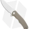 CIVIVI Praxis Flipper Liner Lock Knife Tan G-10 (3.75" Satin) C803B
