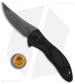 CIVIVI Synergy3 Liner Lock Knife Layered Black G-10 (3.3" Damascus) 7 CIVIVI Synergy3 Liner Lock Knife Layered Black G-10 (3.3" Damascus) -Civivi Knives Store Civivi Synergy3 LL Knife Layered Black G10 Trailing Point Damascus BHQ 134307 td size