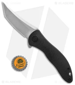 CIVIVI Synergy3 Tanto Liner Lock Knife Black G-10 (3.3" Stonewashed) -Civivi Knives Store Civivi Synergy3 Tanto LL Knife Black G10 Stonewashed BHQ 126308 td size