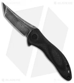 CIVIVI Synergy3 Tanto Liner Lock Knife Carbon Fiber (Damascus) -Civivi Knives Store Civivi Synergy3 Tanto LL Knife Carbon Fiber Damascus BHQ 126500 td